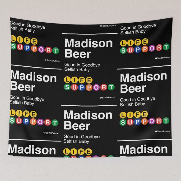 Item preview, Life Support Madison Beer Subway Sign - Trendy Subway style - New York designed and sold by SaintsAvenue.