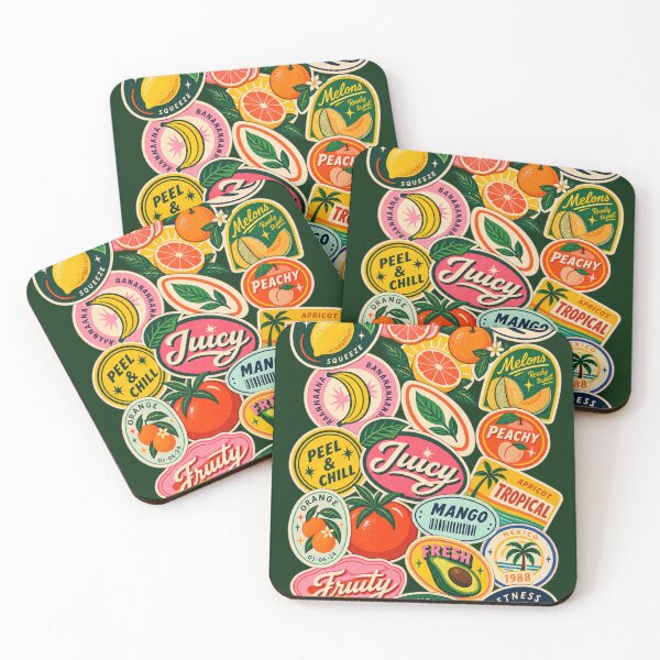 Item preview, Fresh & Fruity Modern Badg designed and sold by BurunaMD.