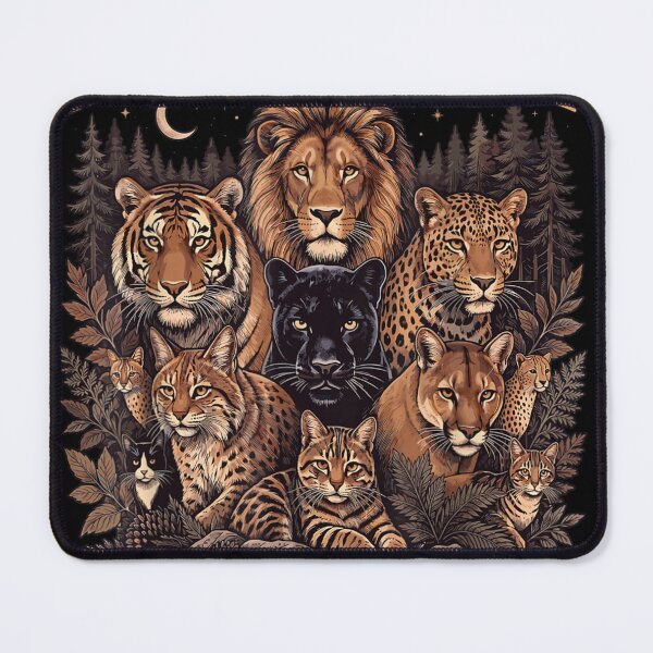 Item preview, All Cats Are Pettable, Some Only Once, Funny Wild Cats, Vintage Lion Tiger Leopard Wildlife Gift  designed and sold by Crookedorbit ⭐⭐⭐⭐⭐ .