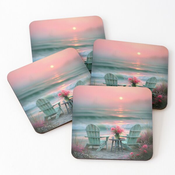 Item preview, Adirondack Chairs Overlooking Sunset designed and sold by Blue Horse Photo Magic.