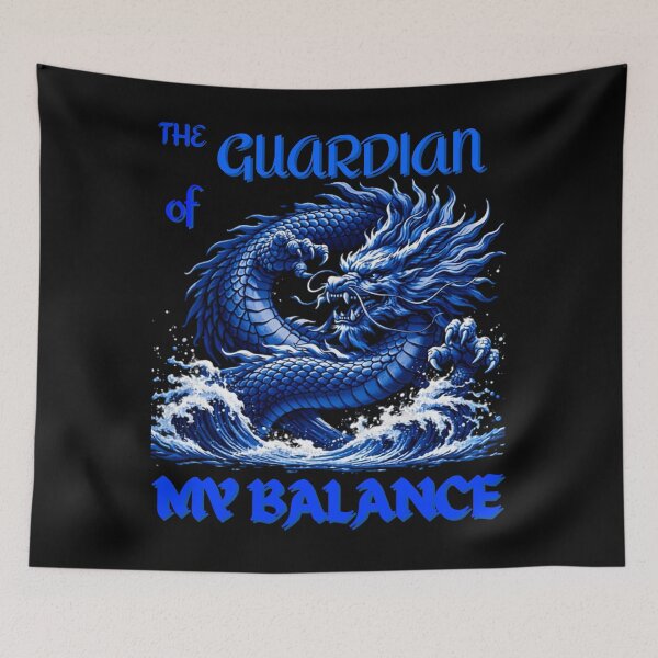 Item preview, The Guardian of My Balance – Japanese Dragon Ukiyo‑e Style designed and sold by Warrior’s Path.