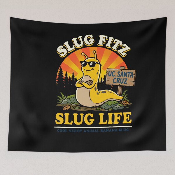 Aperçu de l'œuvre Slug Fitz Slug Life Université de Californie à Santa Cruz Étudiants de Banana Slug créée et vendue par w66aboo.