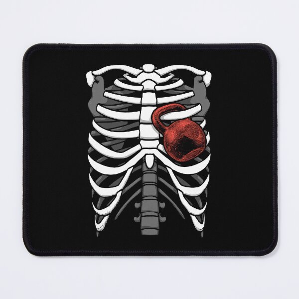 Item preview, Kettlebell Heart Skeleton Ribcage Halloween Gym Workout designed and sold by GrandeDuc.