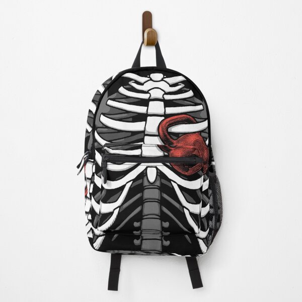 Item preview, Kettlebell Heart Skeleton Ribcage Halloween Gym Workout designed and sold by GrandeDuc.