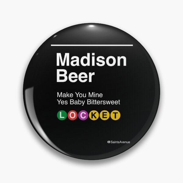 Item preview, Locket Madison Beer Subway Sign - Trendy Subway style - New York designed and sold by SaintsAvenue.