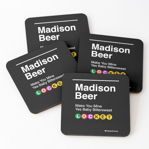 Item preview, Locket Madison Beer Subway Sign - Trendy Subway style - New York designed and sold by SaintsAvenue.