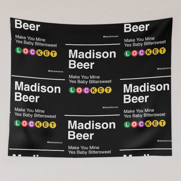 Item preview, Locket Madison Beer Subway Sign - Trendy Subway style - New York designed and sold by SaintsAvenue.