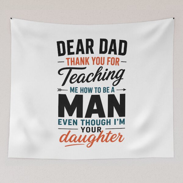 Item preview, Dear Dad Thank You for Teaching Me How to Be A Man designed and sold by Animavera.