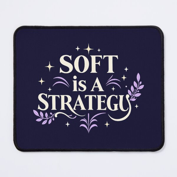 Item preview, Soft Is a Strategy. Feminine Empowerment Quote & Elegant Floral Typography designed and sold by Aarvya Fashion Club ( A.F.C ).