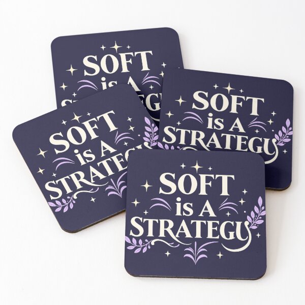 Item preview, Soft Is a Strategy. Feminine Empowerment Quote & Elegant Floral Typography designed and sold by Aarvya Fashion Club ( A.F.C ).