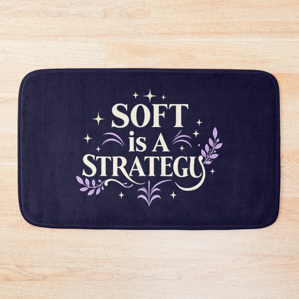 Item preview, Soft Is a Strategy. Feminine Empowerment Quote & Elegant Floral Typography designed and sold by Aarvya Fashion Club ( A.F.C ).