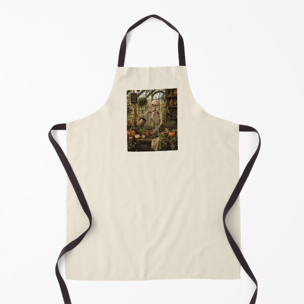 Item preview, The Greenhouse Keeper — Cozy Halloween Skeleton Gardener designed and sold by Novel Works Studio.
