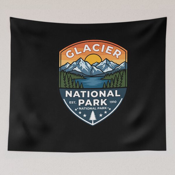 Item preview, Glacier National Park Est. 1910 Montana National Park Travel Outdoors Explorer designed and sold by w66aboo.