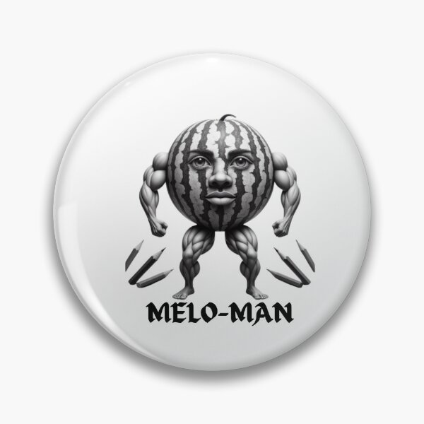 Item preview, Melo-Man Muscular Watermelon Superhero Fitness Meme designed and sold by UrbanKosi.
