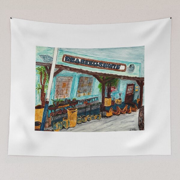 Item preview, Sea Shell Shoppe Watercolor designed and sold by BirdandaBrush.