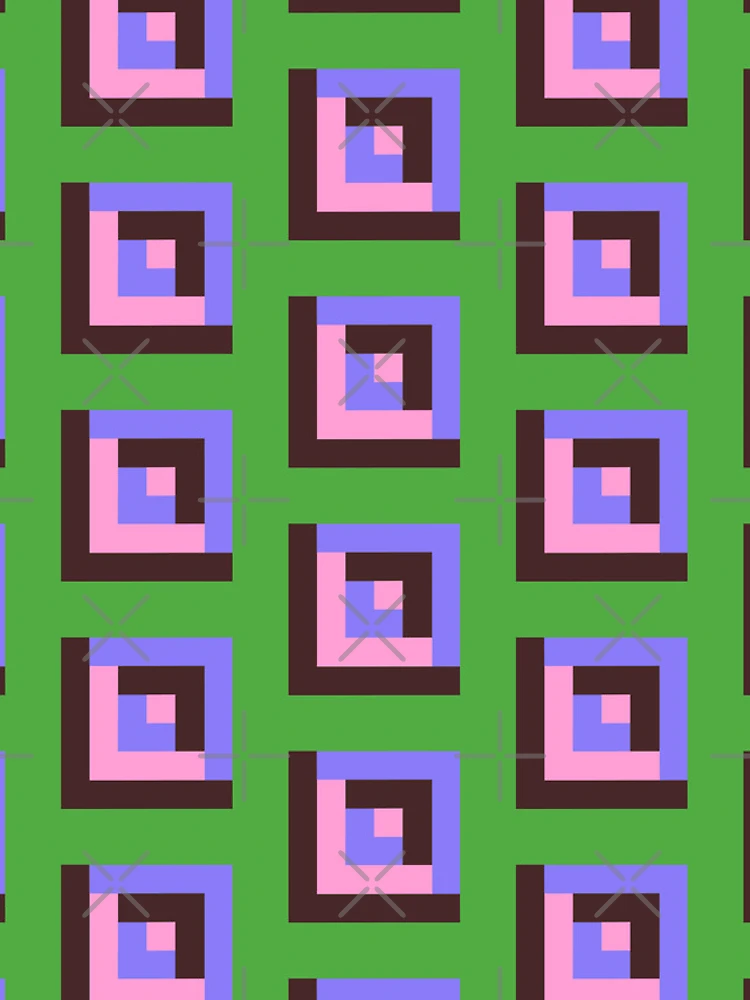 Thumbnail 4 of 4, iPhone Case, Pastel Geometric Square Pattern designed and sold by RACDesignStudio.