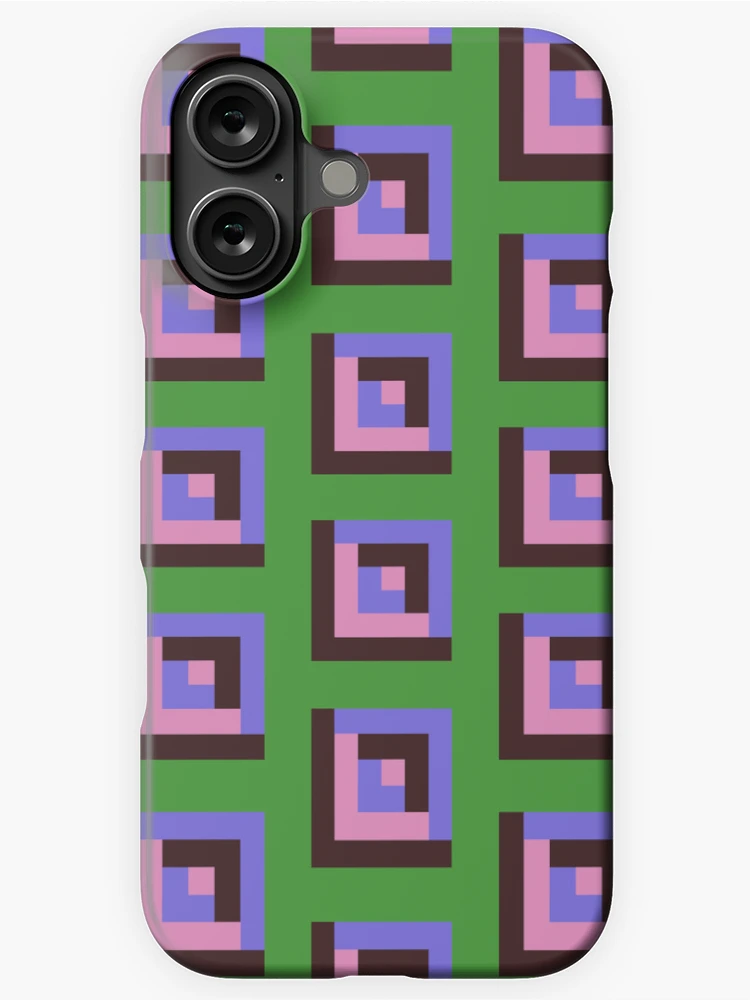 Thumbnail 1 of 4, iPhone Case, Pastel Geometric Square Pattern designed and sold by RACDesignStudio.