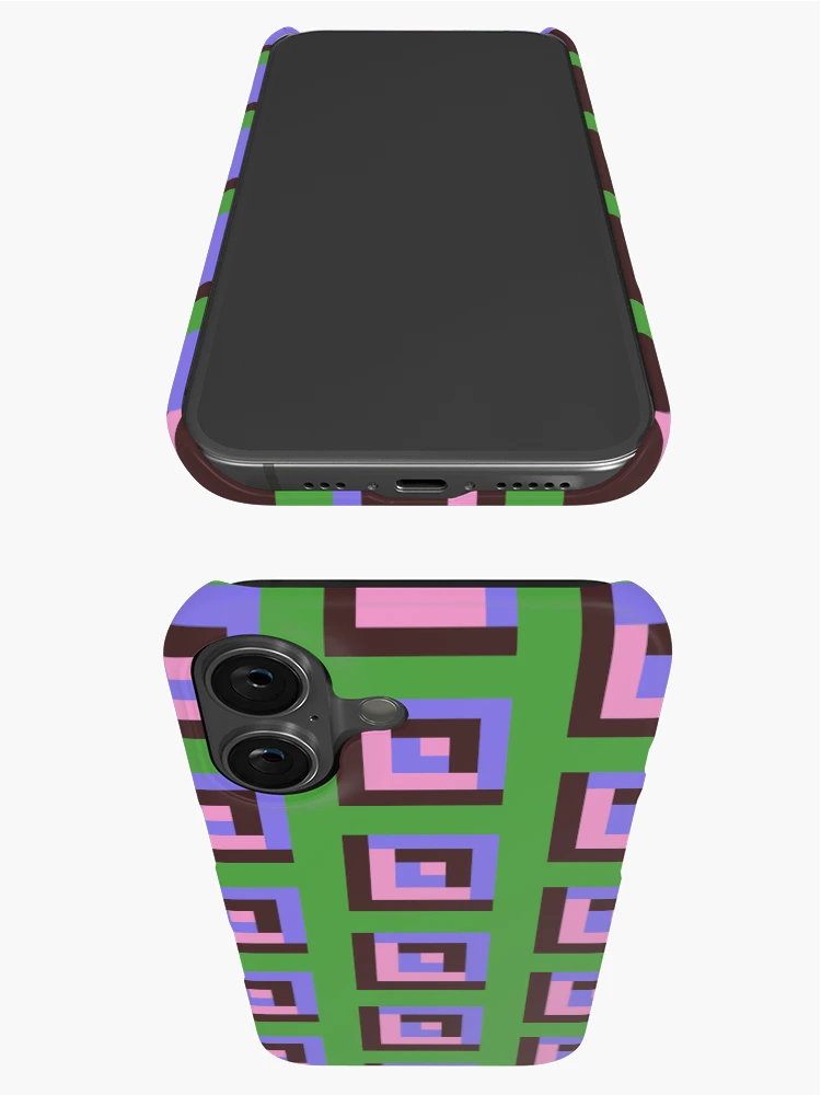 Thumbnail 3 of 4, iPhone Case, Pastel Geometric Square Pattern designed and sold by RACDesignStudio.