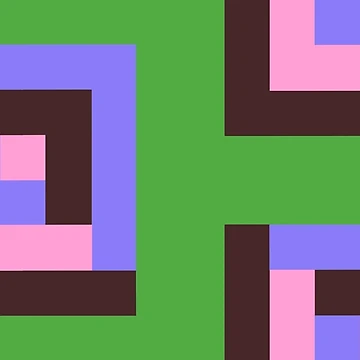 Artwork thumbnail, Pastel Geometric Square Pattern by RACDesignStudio