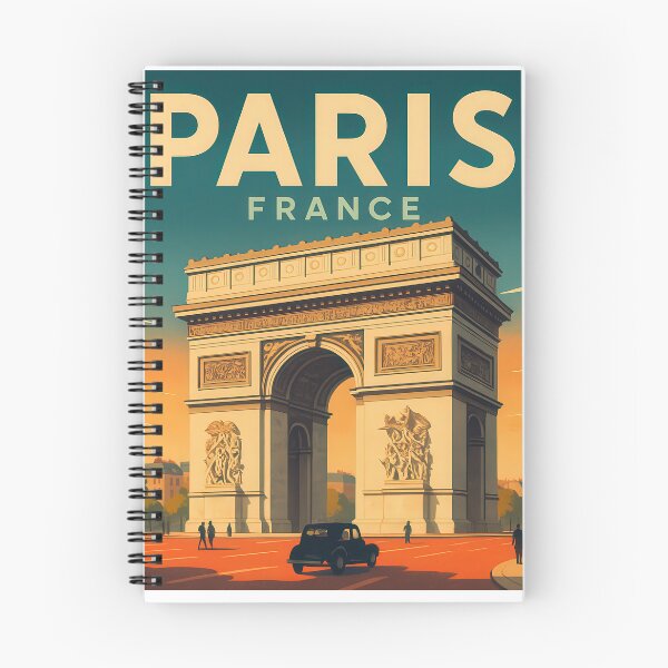Item preview, Paris – Arc de Triomphe Vintage Travel Poster - Urban Retro Design designed and sold by Earth Celebration Designs.