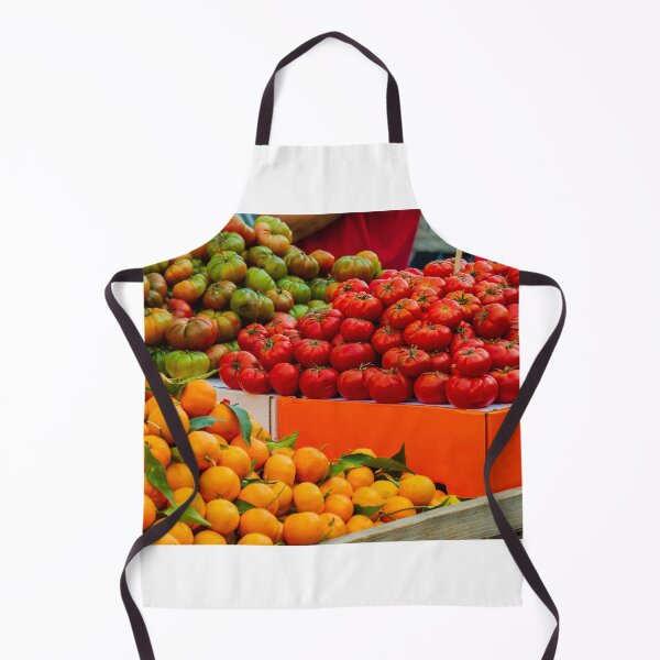 Item preview, Vibrant Fresh Market Tomatoes And Oranges Display At Colorful Outdoor Produce Stand designed and sold by Nmallia.