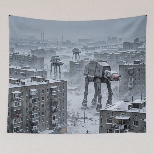 Item preview, AT-AT in Snowy Post-Soviet Neighborhood designed and sold by Late Theory.