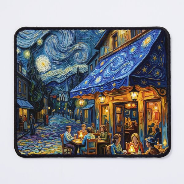 Item preview, Starry Night Café Terrace | Van Gogh Style Art designed and sold by Artsy Universe.