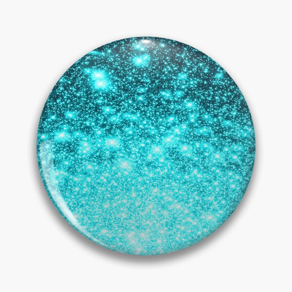 Item preview, Teal Galaxy Sparkle Stars Ombre designed and sold by 2sweetsDesign.