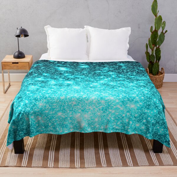 Item preview, Teal Galaxy Sparkle Stars Ombre designed and sold by 2sweetsDesign.