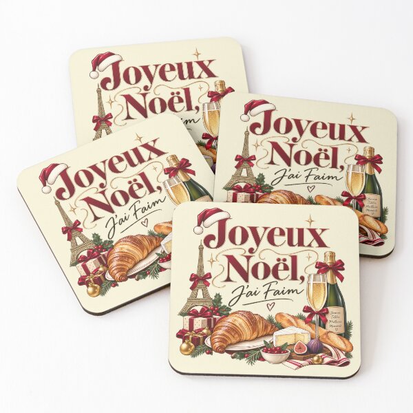 Item preview, Joyeux Noël, J’ai Faim – French Christmas Foodie Parisian Design designed and sold by warlistop.