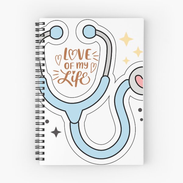 Item preview, Love of My Life Stethoscope Sticker - Cute Medical & Nurse Life Design designed and sold by RAJASWARSTORE.
