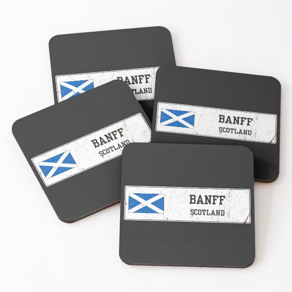 Item preview, Banff Scotland Vintage Street Sign Rusted Metal Plate designed and sold by jeshands.