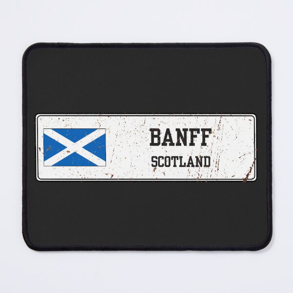 Item preview, Banff Scotland Vintage Street Sign Rusted Metal Plate designed and sold by jeshands.