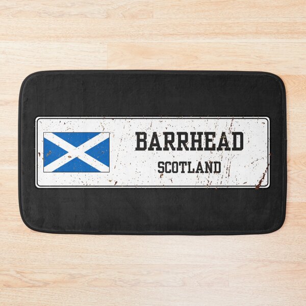 Item preview, Barrhead Scotland Vintage Street Sign Rusted Metal Plate designed and sold by jeshands.