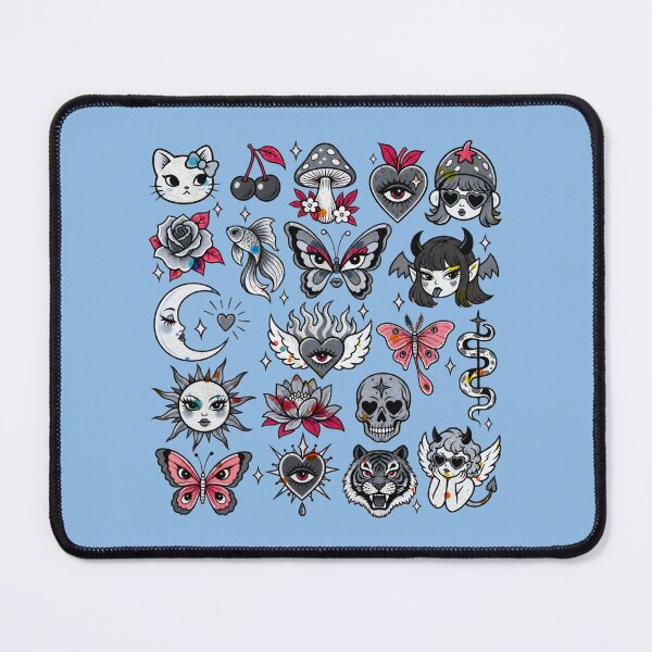 Item preview, Gothic Pastel Tattoo-Flash Icon Sheet designed and sold by BurunaMD.