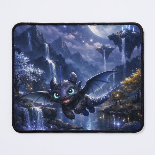 Item preview, Flying dragon in a fairytale landscape designed and sold by Eyden59.