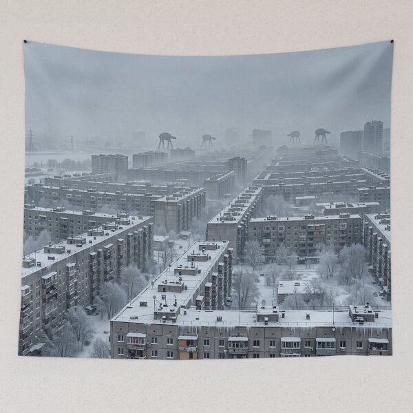 Item preview, AT-ATs in Snowy Post-Soviet City designed and sold by Late Theory.