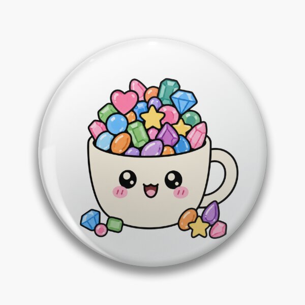 Item preview, Kawaii mug filled with gemstones designed and sold by lotsofniches.