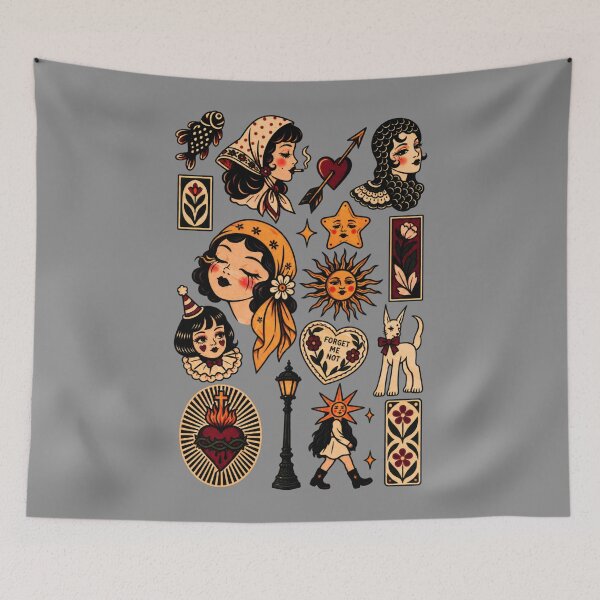 Item preview, Folk Portrait Sheet designed and sold by BurunaMD.