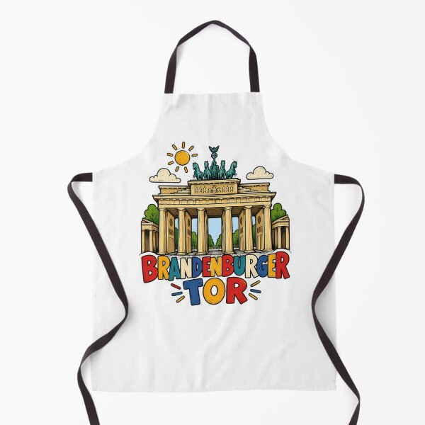 Item preview, Brandenburg Gate Berlin – Colorful German Landmark Comic Art designed and sold by Earth Celebration Designs.