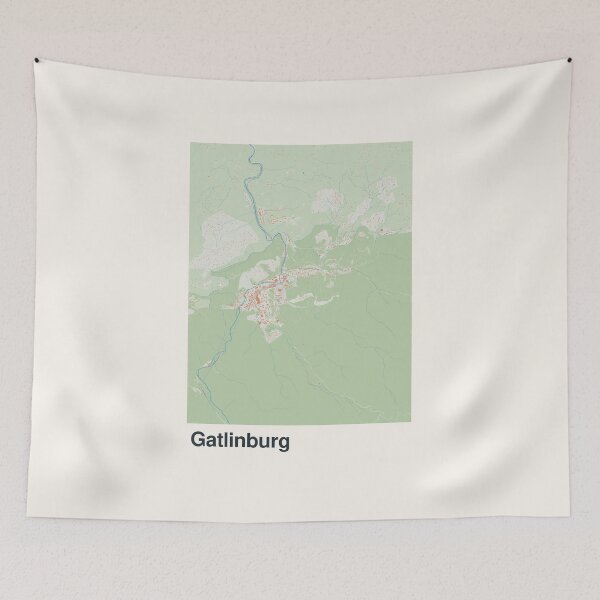 Item preview, Gatlinburg Minimalistic Map Art designed and sold by MapsNerd.