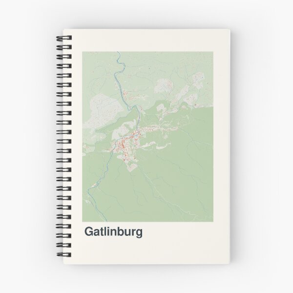 Aperçu de l'œuvre Carte minimaliste de Gatlinburg créée et vendue par MapsNerd.
