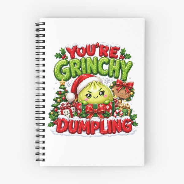 Item preview, Grincy Christmas Glitter Dumpling You're Grinchy Cute Green Christmas Character Funny Holiday designed and sold by CatiaStudioArt.
