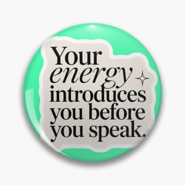 Item preview, Your Energy Introduces You Before You Speak Neutral Quote Sticker designed and sold by Scro-Ciob-Shop.