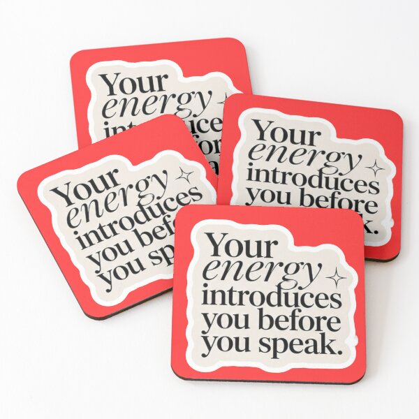 Item preview, Your Energy Introduces You Before You Speak Neutral Quote Sticker designed and sold by Scro-Ciob-Shop.
