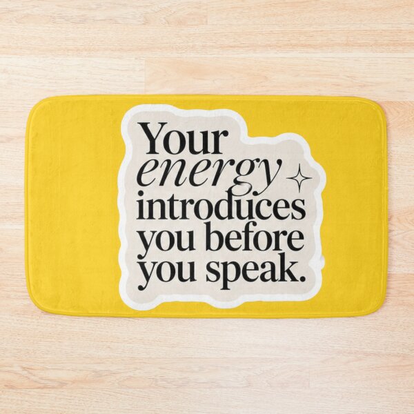 Item preview, Your Energy Introduces You Before You Speak Neutral Quote Sticker designed and sold by Scro-Ciob-Shop.