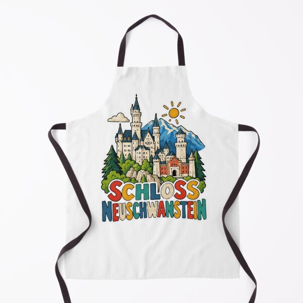 Item preview, Neuschwanstein Castle Bavaria – Colorful German Fairytale Landmark designed and sold by Earth Celebration Designs.