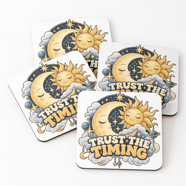 Item preview, Trust The Timing – Celestial Sun & Moon designed and sold by ZKYss-Design.