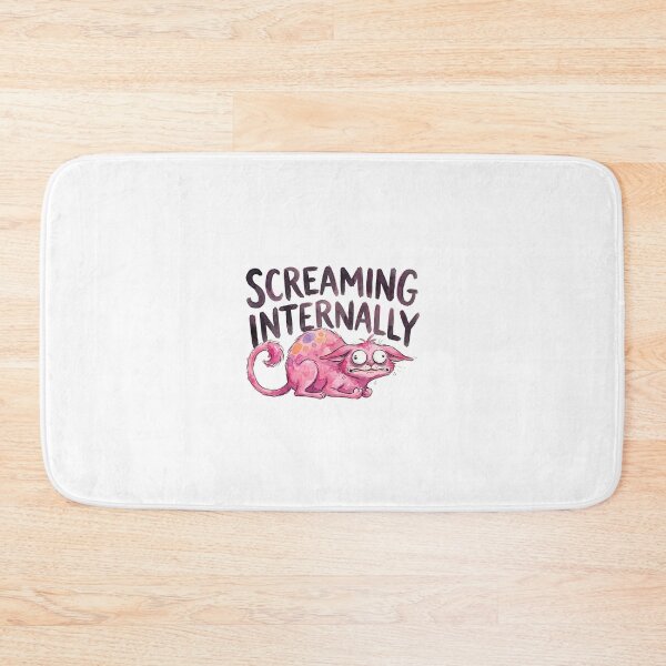 Item preview, Screaming Internally Pink Cat designed and sold by septii.