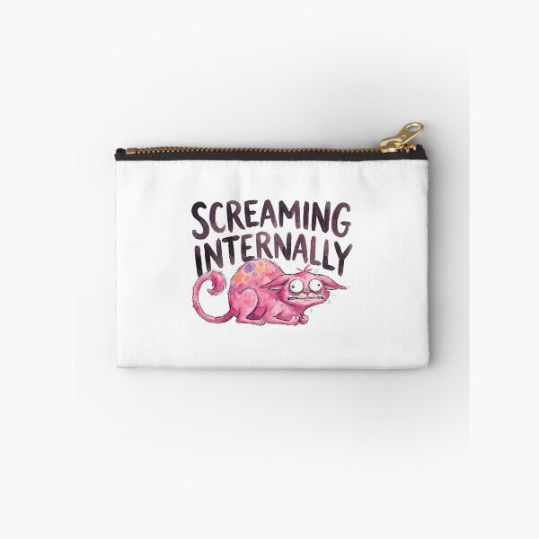 Item preview, Screaming Internally Pink Cat designed and sold by septii.